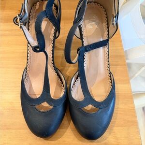 Elegant Navy Mary Janes Women's Shoes